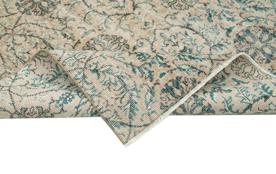 5x7 Beige Turkish Vintage Area Rug - 29798