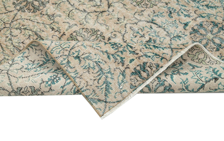 5x7 Beige Turkish Vintage Area Rug - 29798