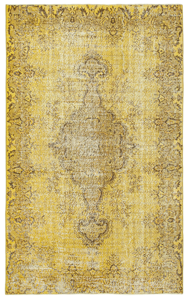 5x8 Yellow Overdyed Rug - 29880