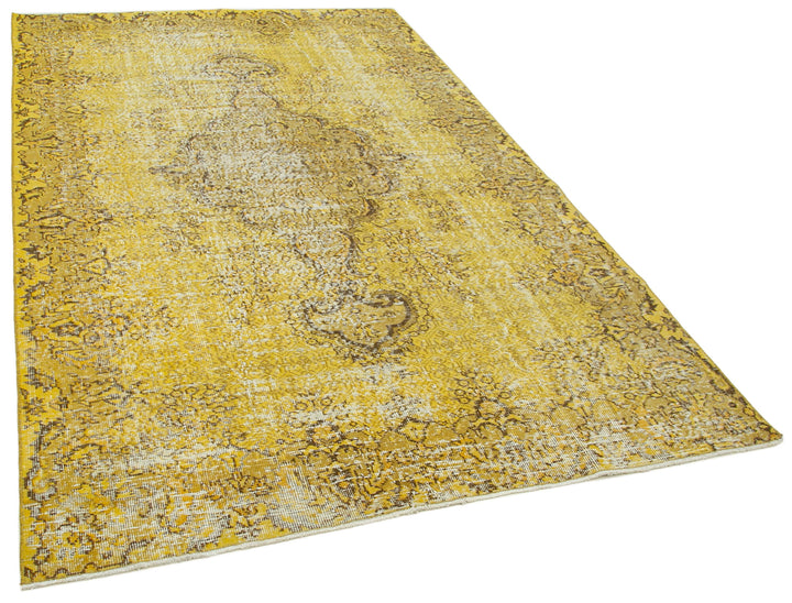 5x8 Yellow Overdyed Rug - 29880