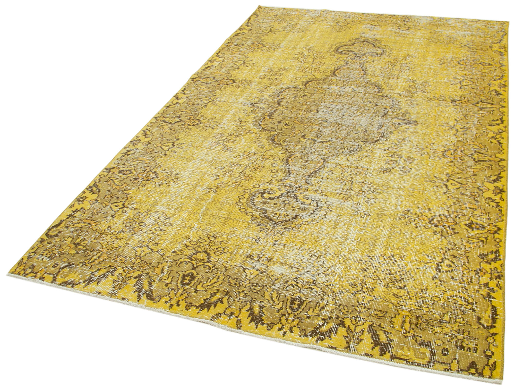5x8 Yellow Overdyed Rug - 29880