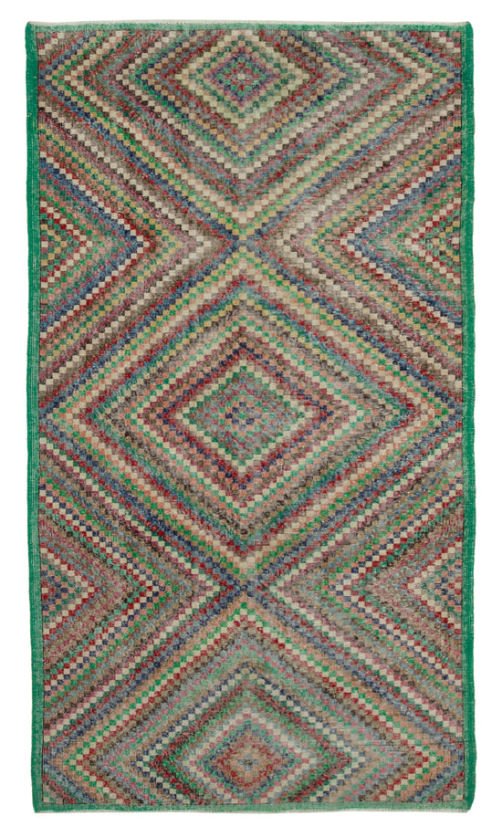 5x10 Multicolor Bohemian Rug  - 29946