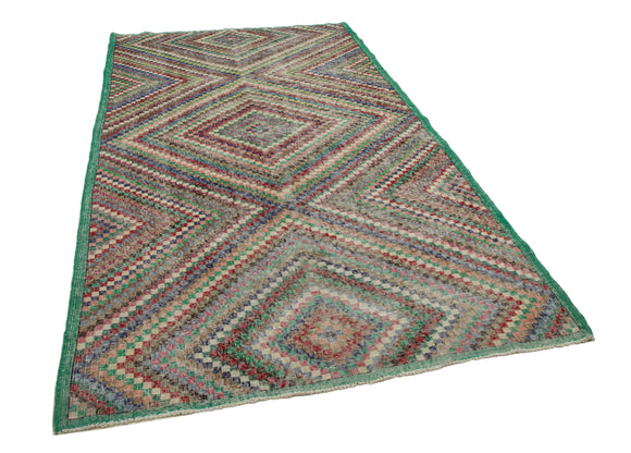 5x10 Multicolor Bohemian Rug  - 29946
