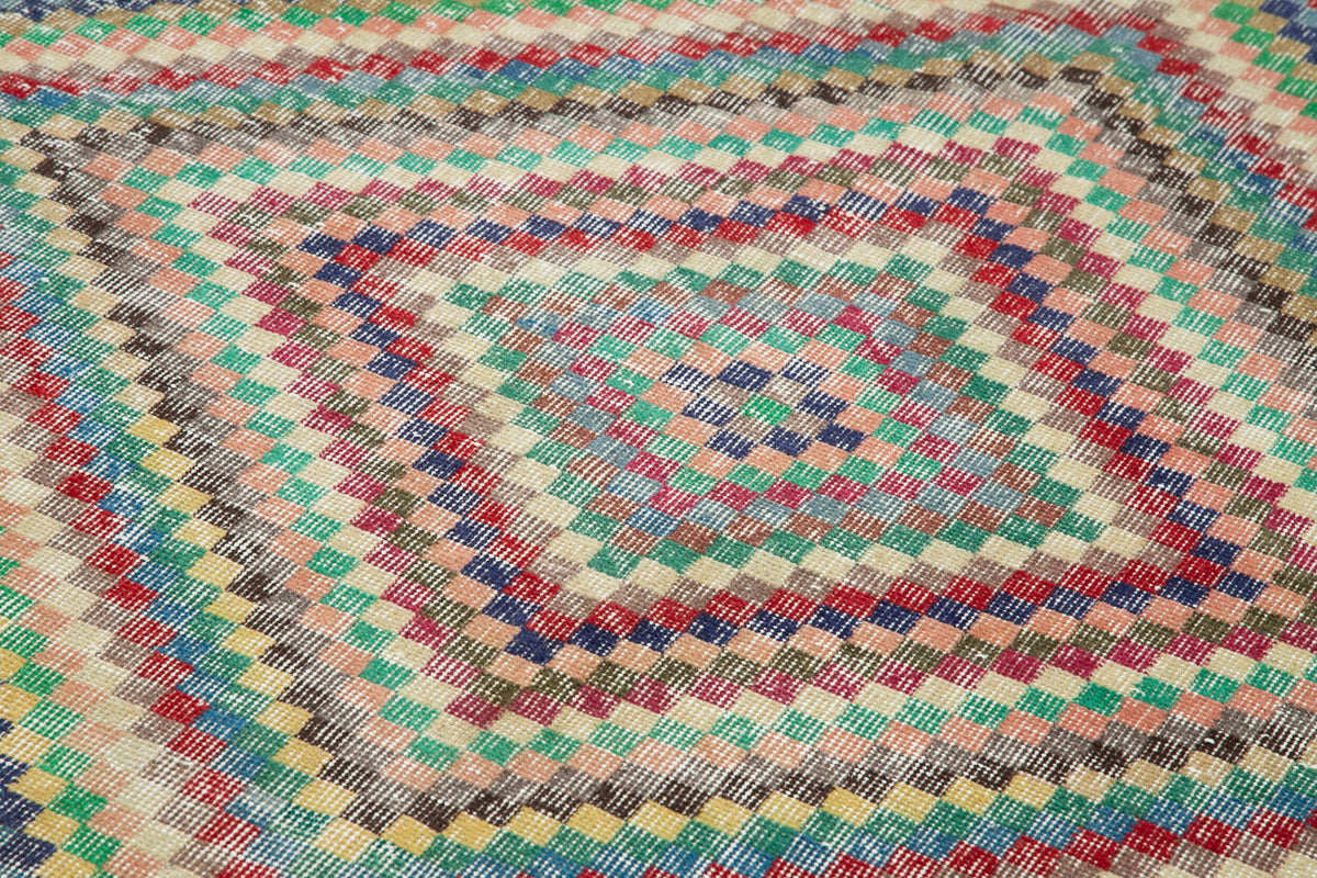 5x10 Multicolor Bohemian Rug  - 29946