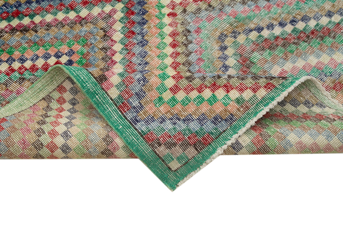 5x10 Multicolor Bohemian Rug  - 29946