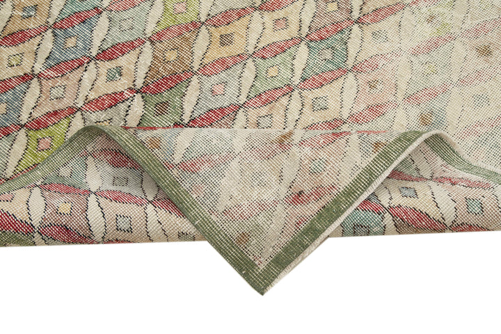 5x9 Beige Bohemian Rug  - 29963