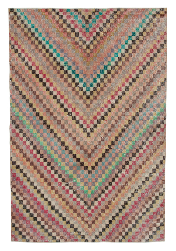 6x9 Multicolor Bohemian Rug  - 29975