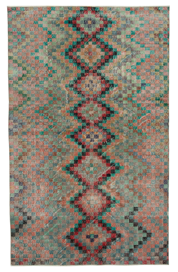 6x9 Multicolor Bohemian Rug  - 29977