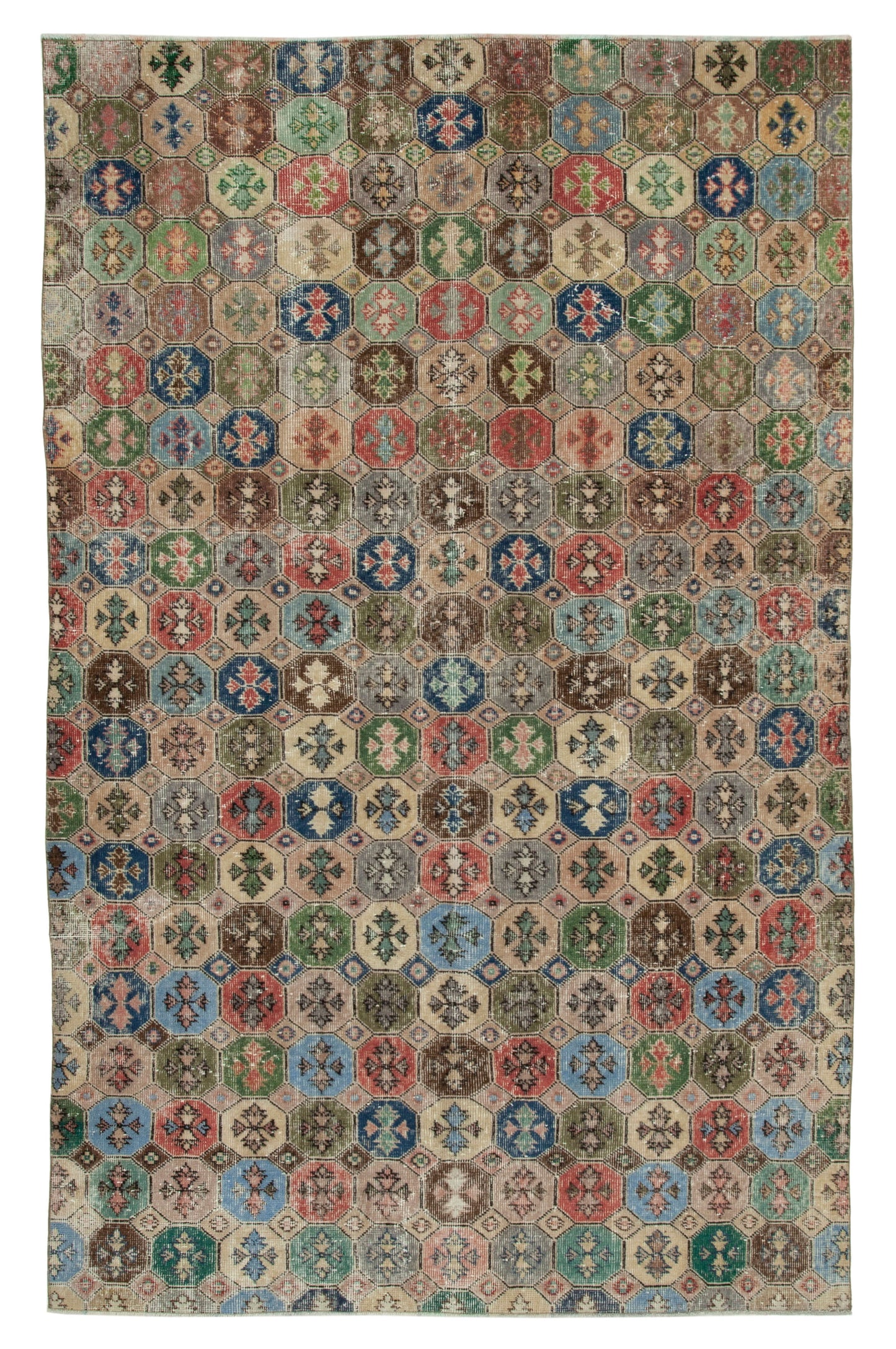 6x9 Multicolor Bohemian Rug  - 29981