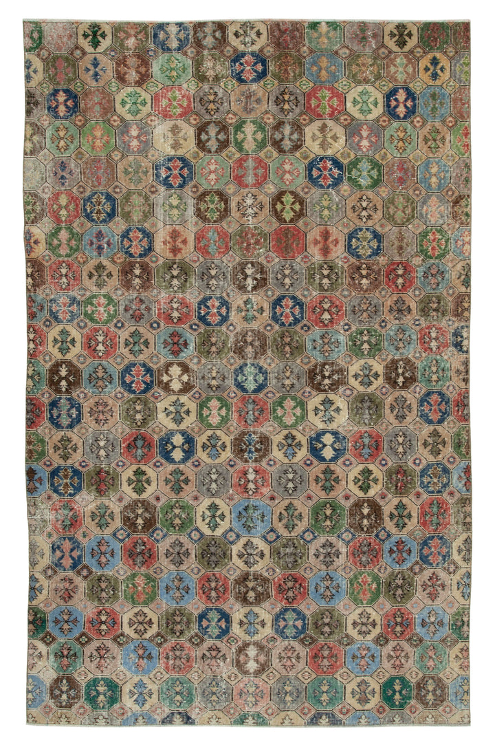 6x9 Multicolor Bohemian Rug  - 29981