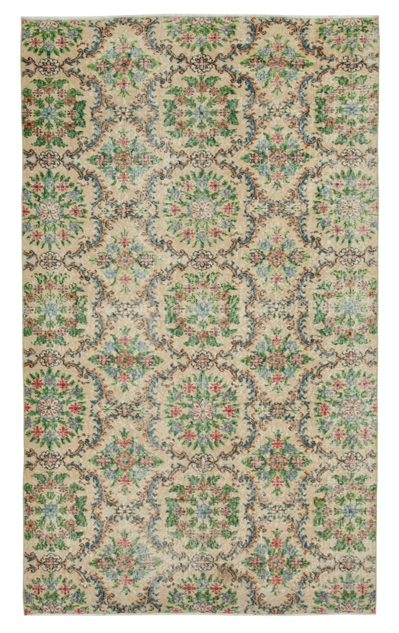 5x9 Beige Bohemian Rug  - 29987