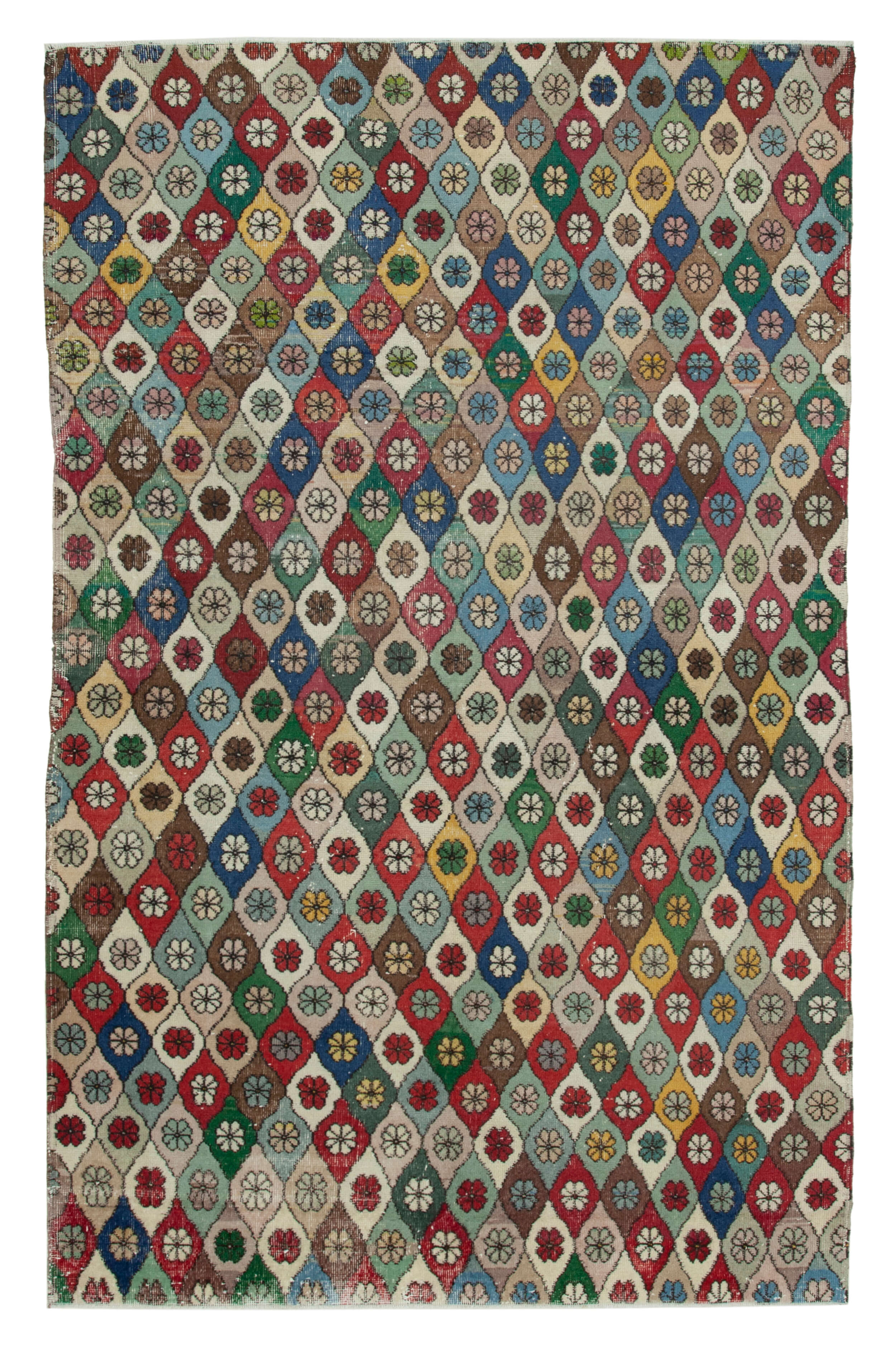 6x10 Multicolor Bohemian Rug  - 29992