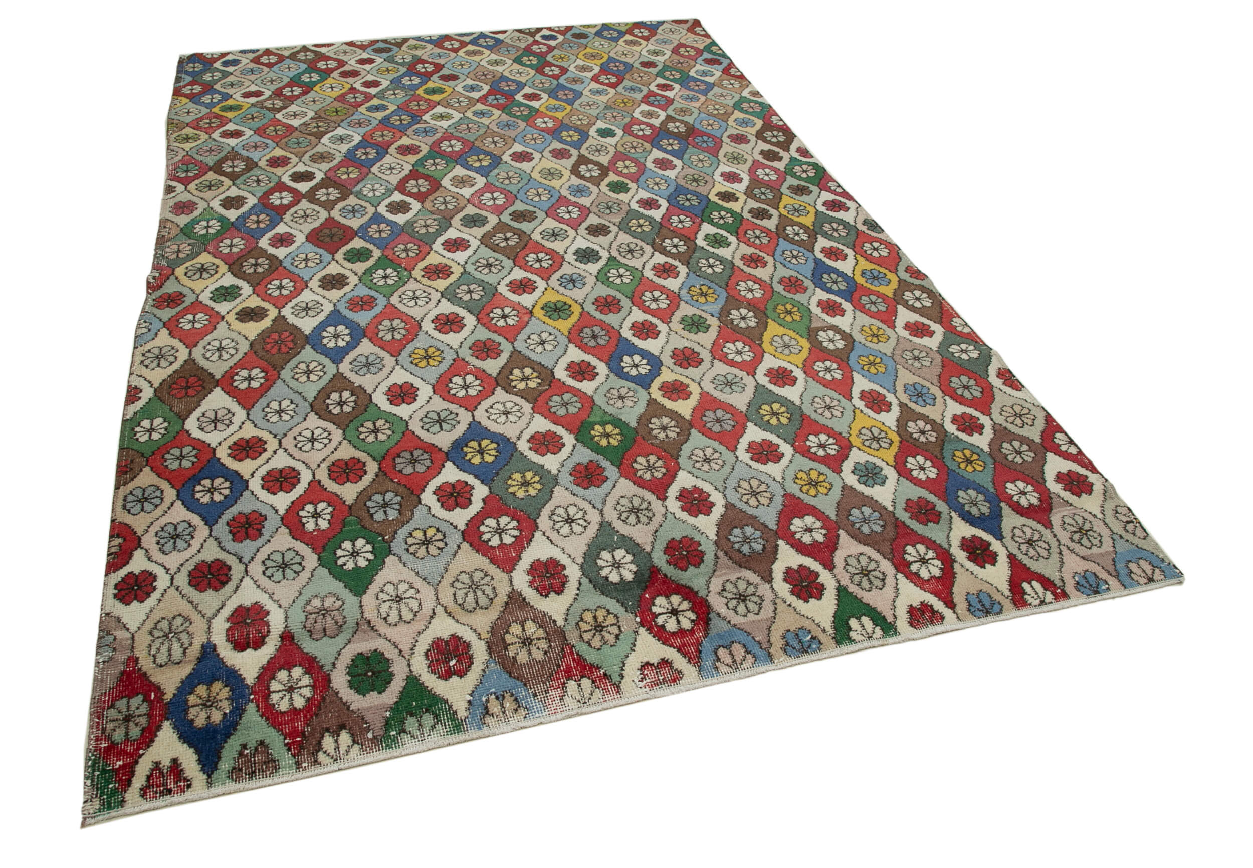 6x10 Multicolor Bohemian Rug  - 29992