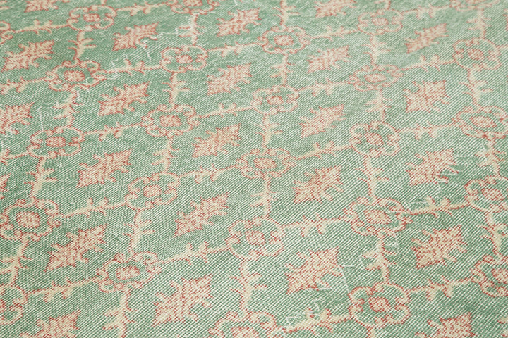 6x9 Green Bohemian Rug  - 29995