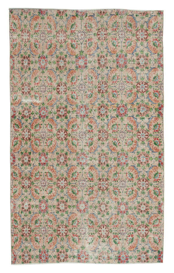 5x8 Multicolor Bohemian Rug  - 29996