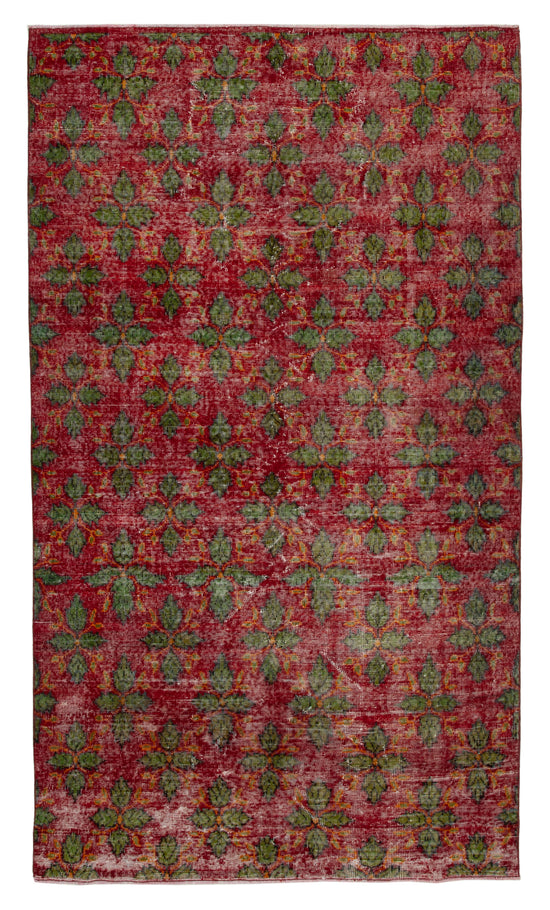 5x10 Red Bohemian Rug  - 30006