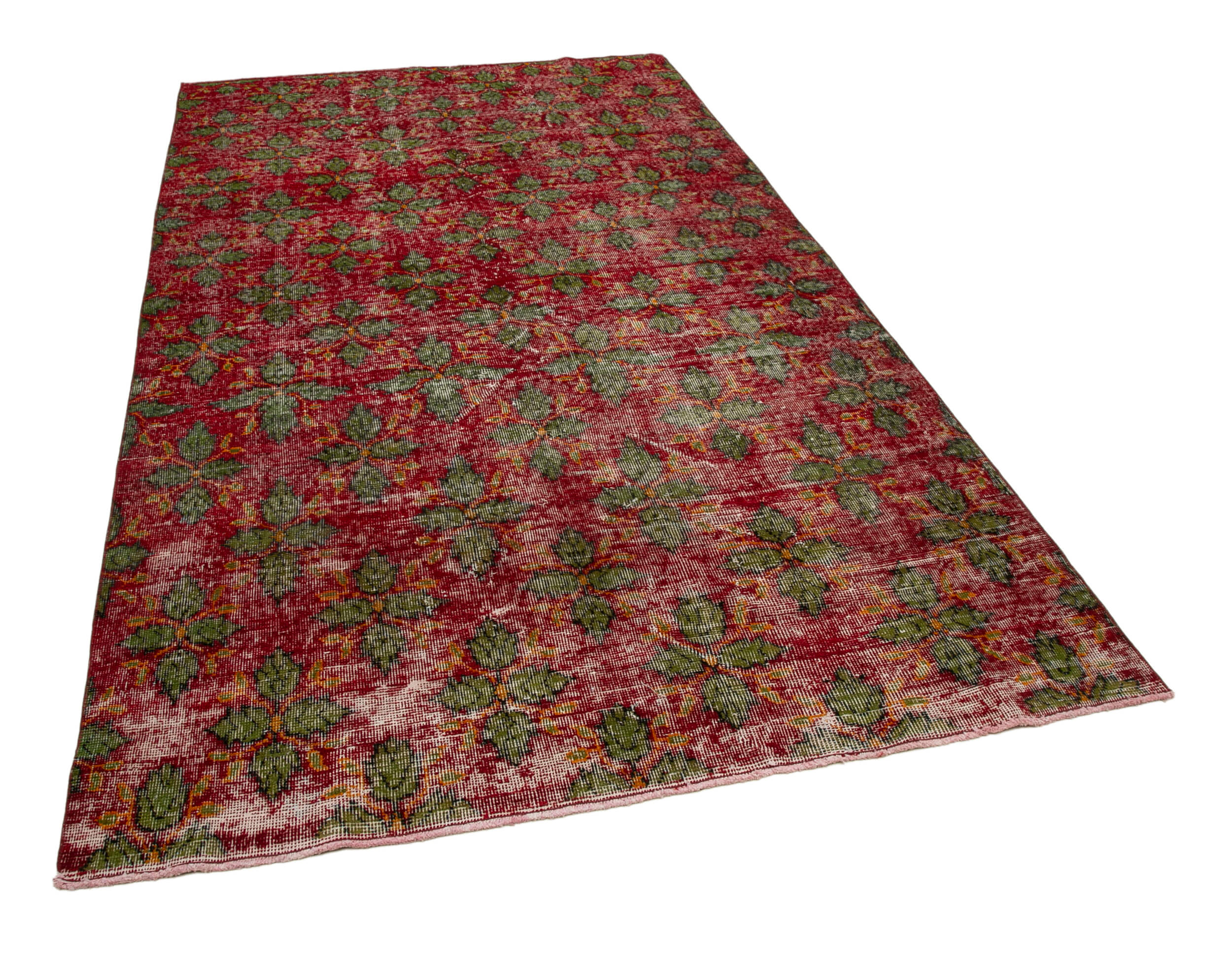 5x10 Red Bohemian Rug  - 30006