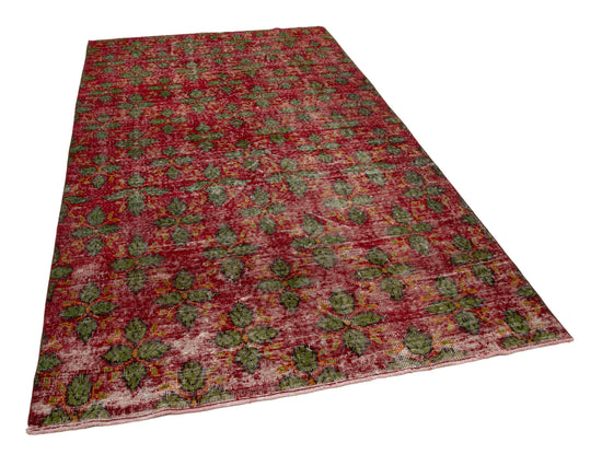 5x10 Red Bohemian Rug  - 30006