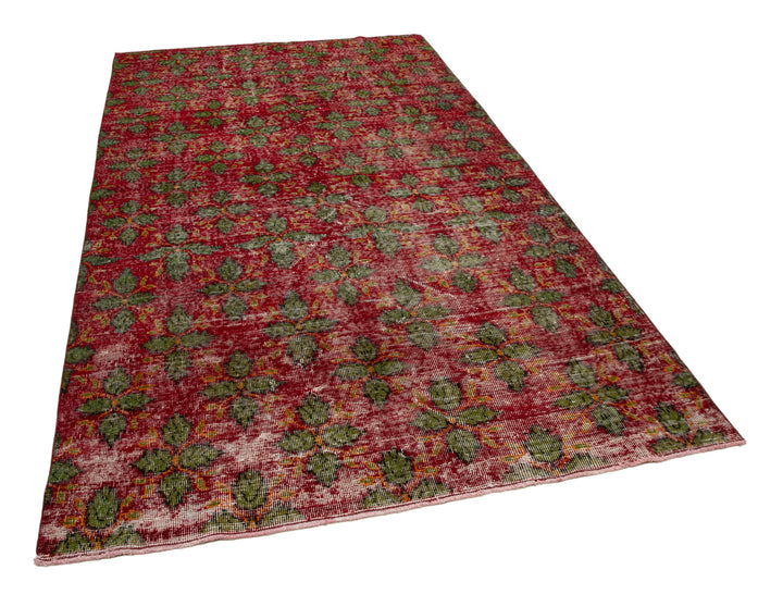 5x10 Red Bohemian Rug  - 30006