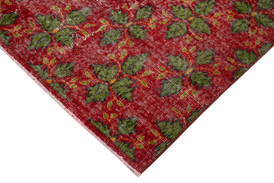 5x10 Red Bohemian Rug  - 30006