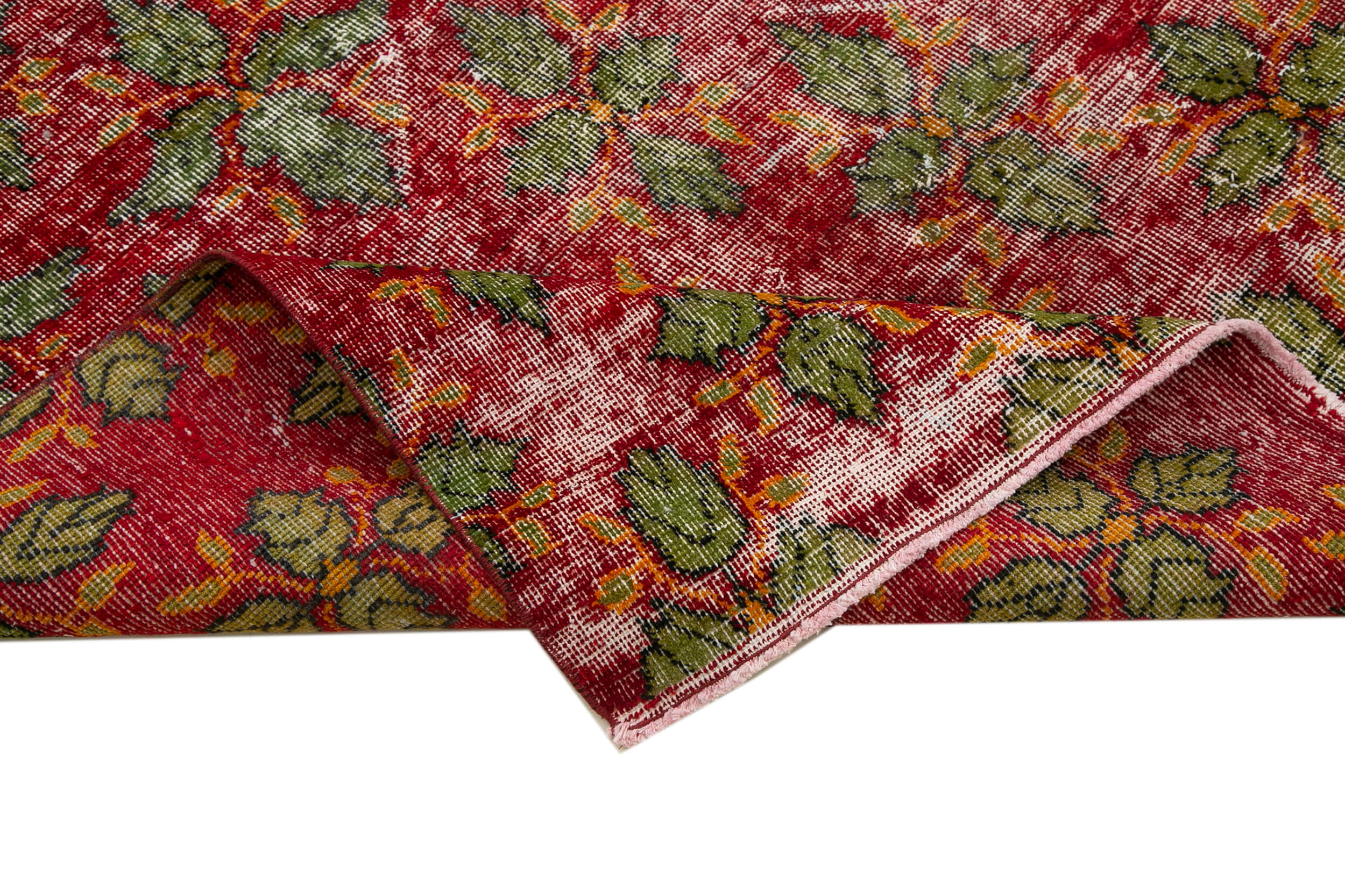5x10 Red Bohemian Rug  - 30006