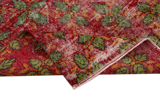 5x10 Red Bohemian Rug  - 30006