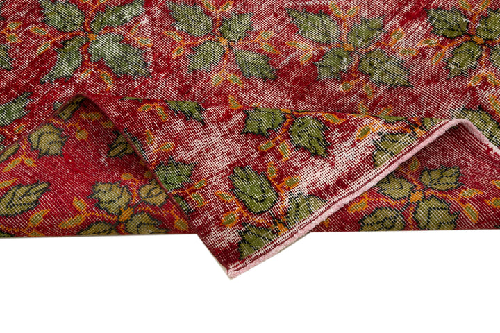 5x10 Red Bohemian Rug  - 30006