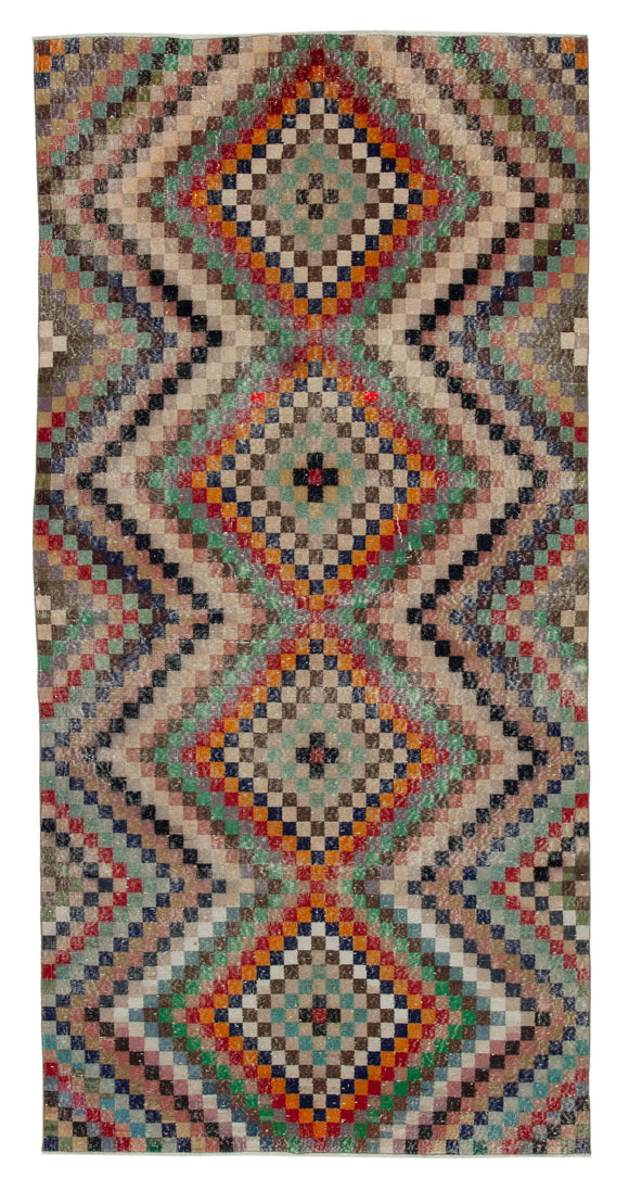 5x10 Multicolor Bohemian Rug  - 30015