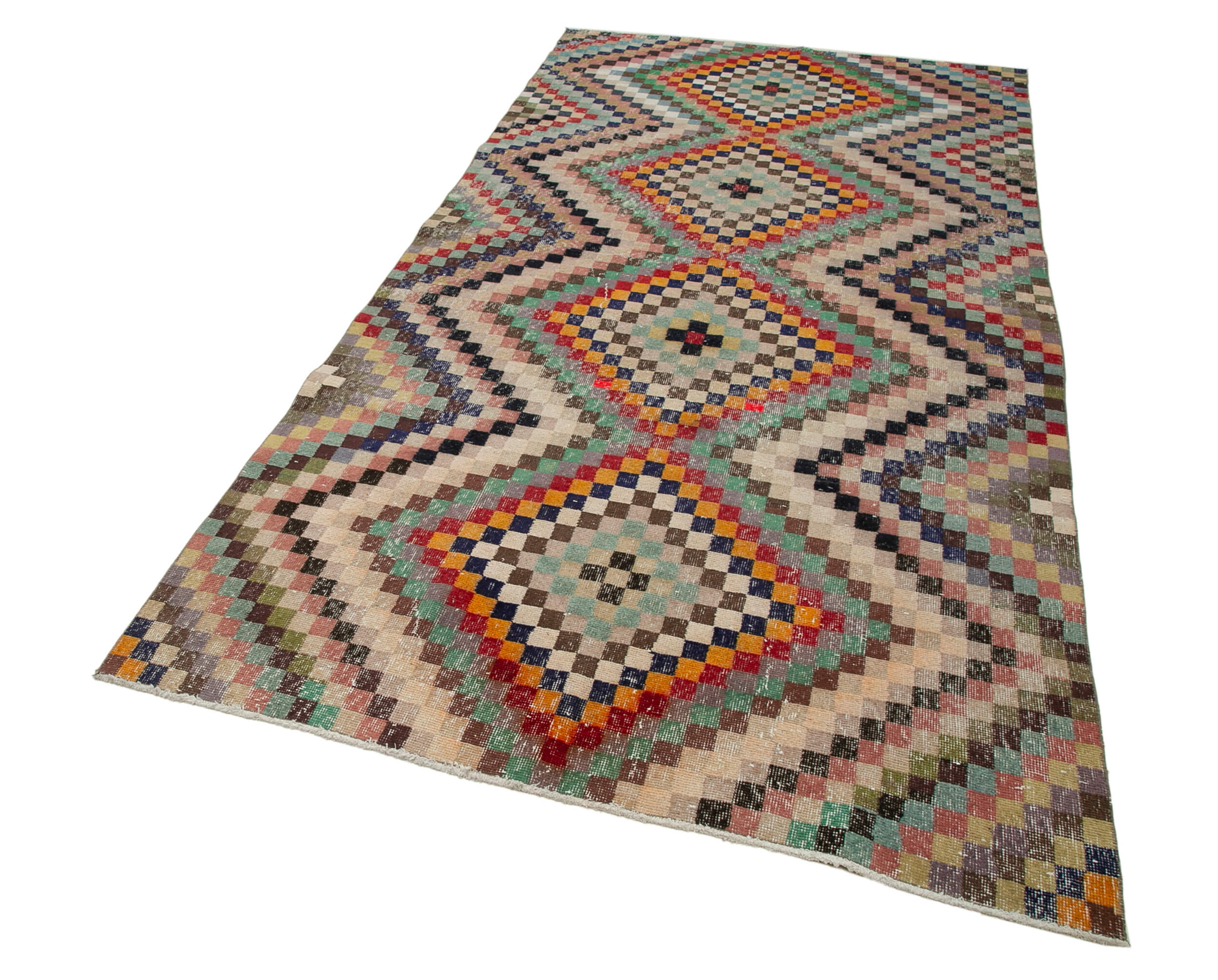 5x10 Multicolor Bohemian Rug  - 30015