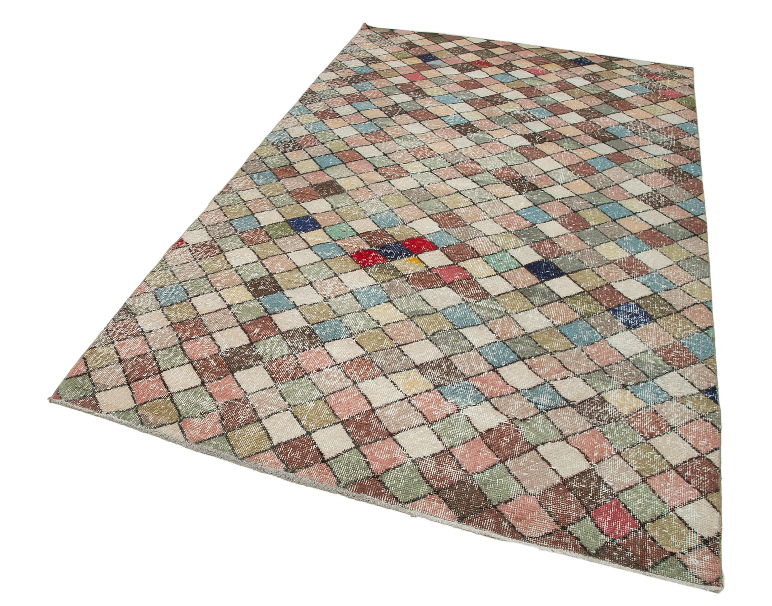 5x9 Multicolor Bohemian Rug  - 30018
