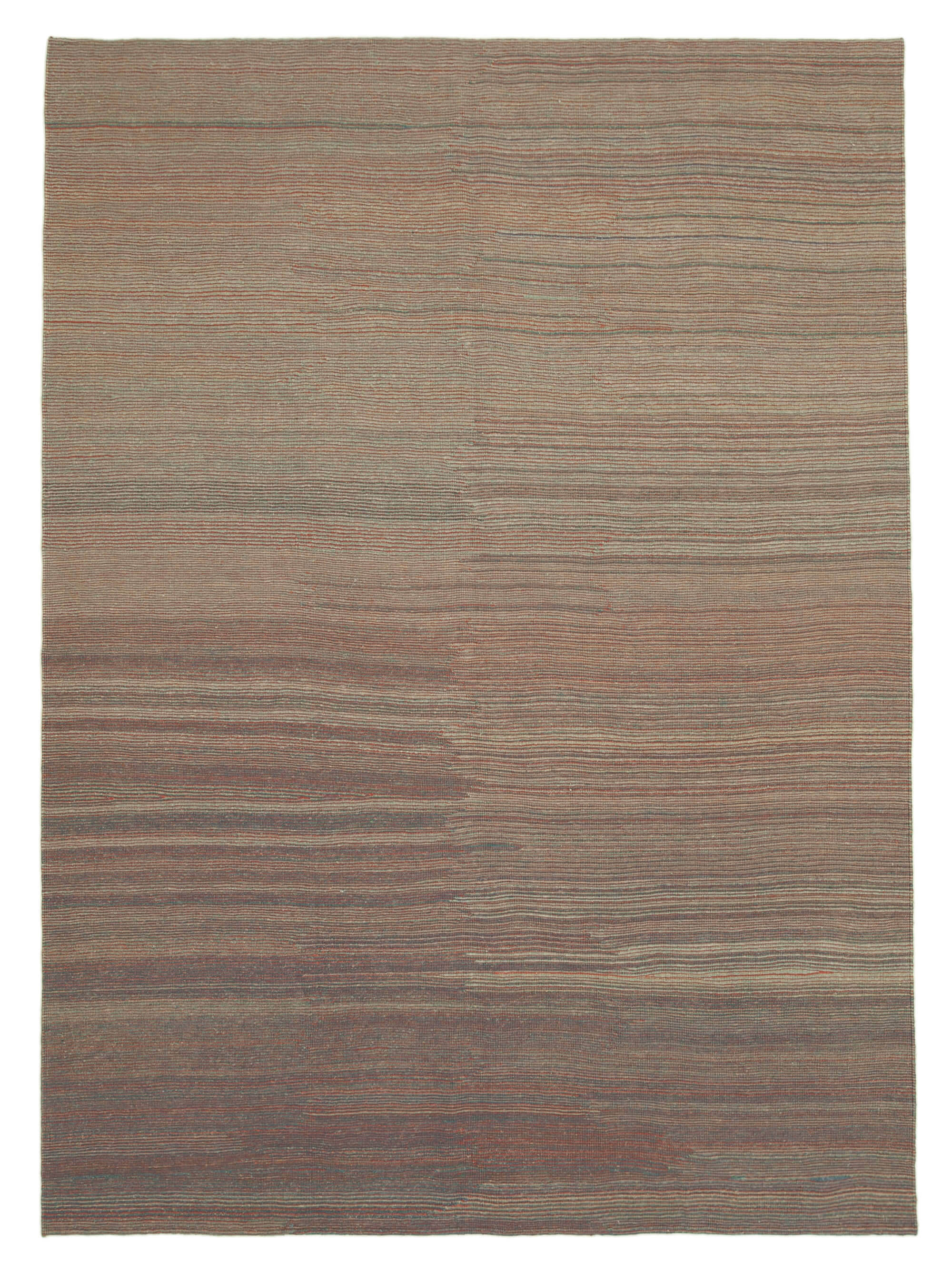 7x10 Brown Contemporary Kilim Rug - 30087