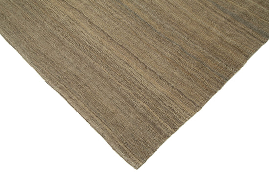9x11 Brown Contemporary Kilim Rug - 30088