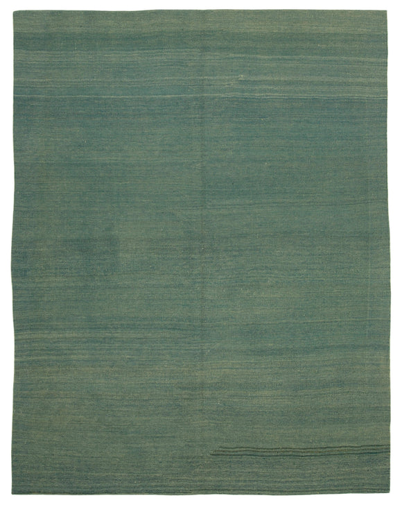 7x10 Turquoise Contemporary Kilim Rug - 30089