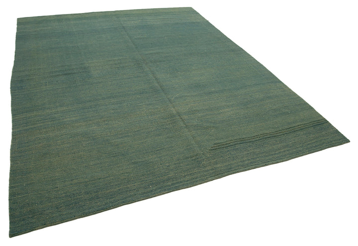 7x10 Turquoise Contemporary Kilim Rug - 30089