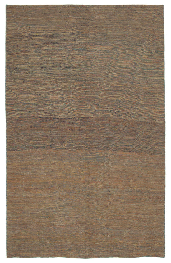 6x10 Brown Contemporary Kilim Rug - 30094