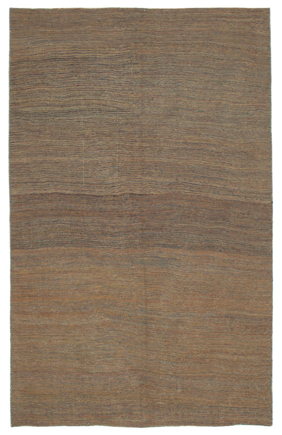 6x10 Brown Contemporary Kilim Rug - 30094