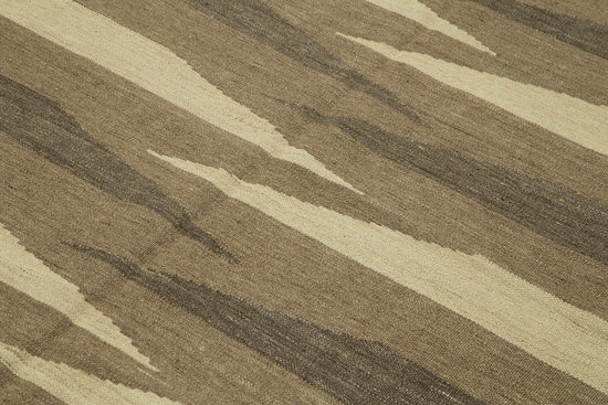 6x8 Brown Contemporary Kilim Rug - 30103