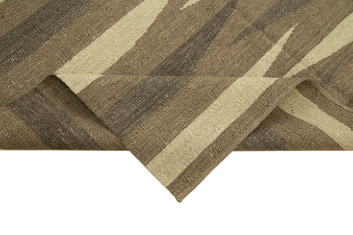 6x8 Brown Contemporary Kilim Rug - 30103