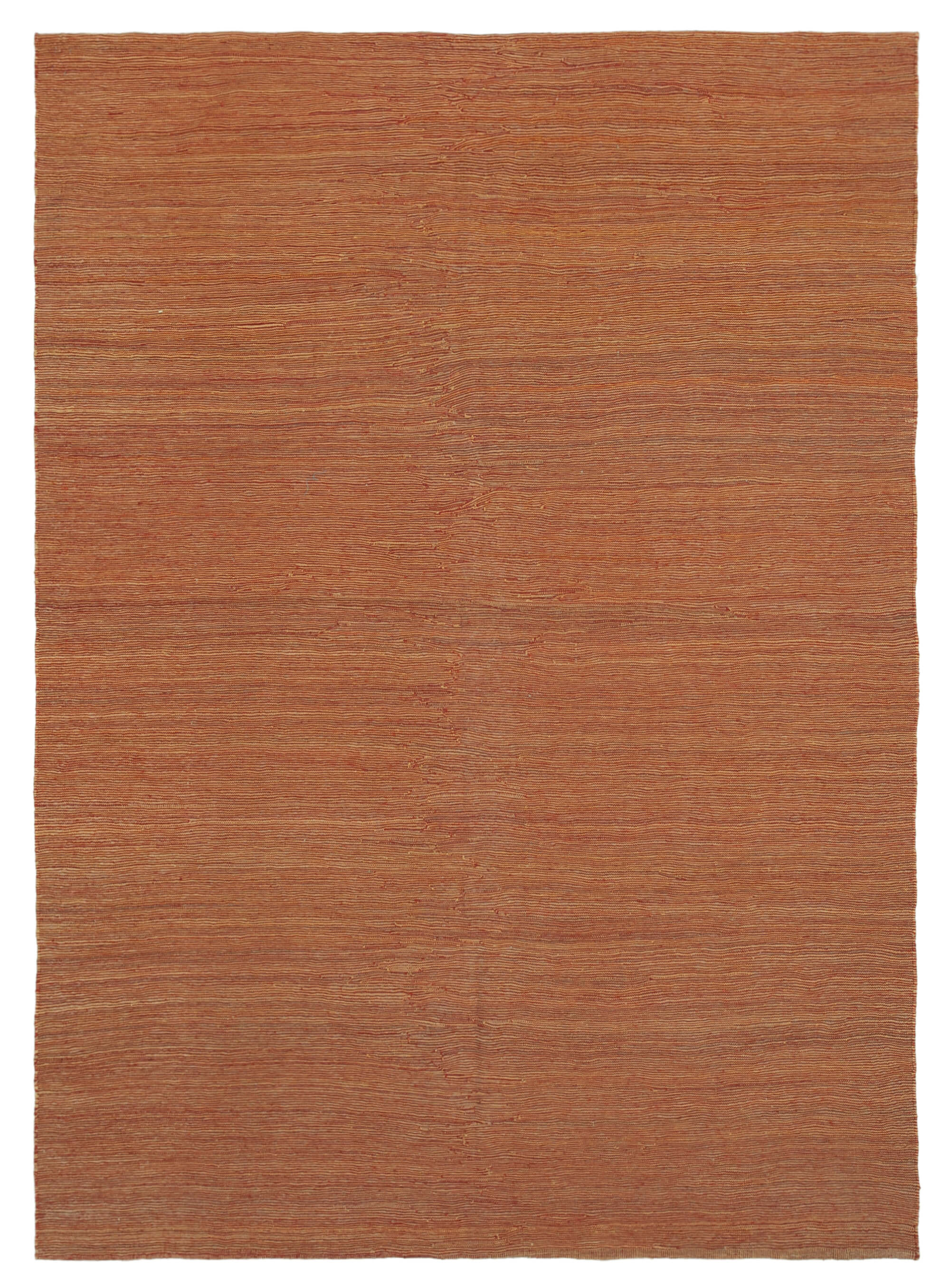 7x10 Orange Contemporary Kilim Rug - 30109