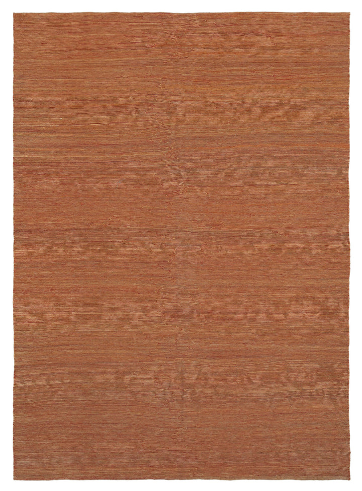 7x10 Orange Contemporary Kilim Rug - 30109