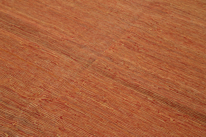 7x10 Orange Contemporary Kilim Rug - 30109