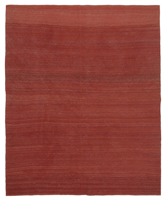 7x9 Red Contemporary Kilim Rug - 30120