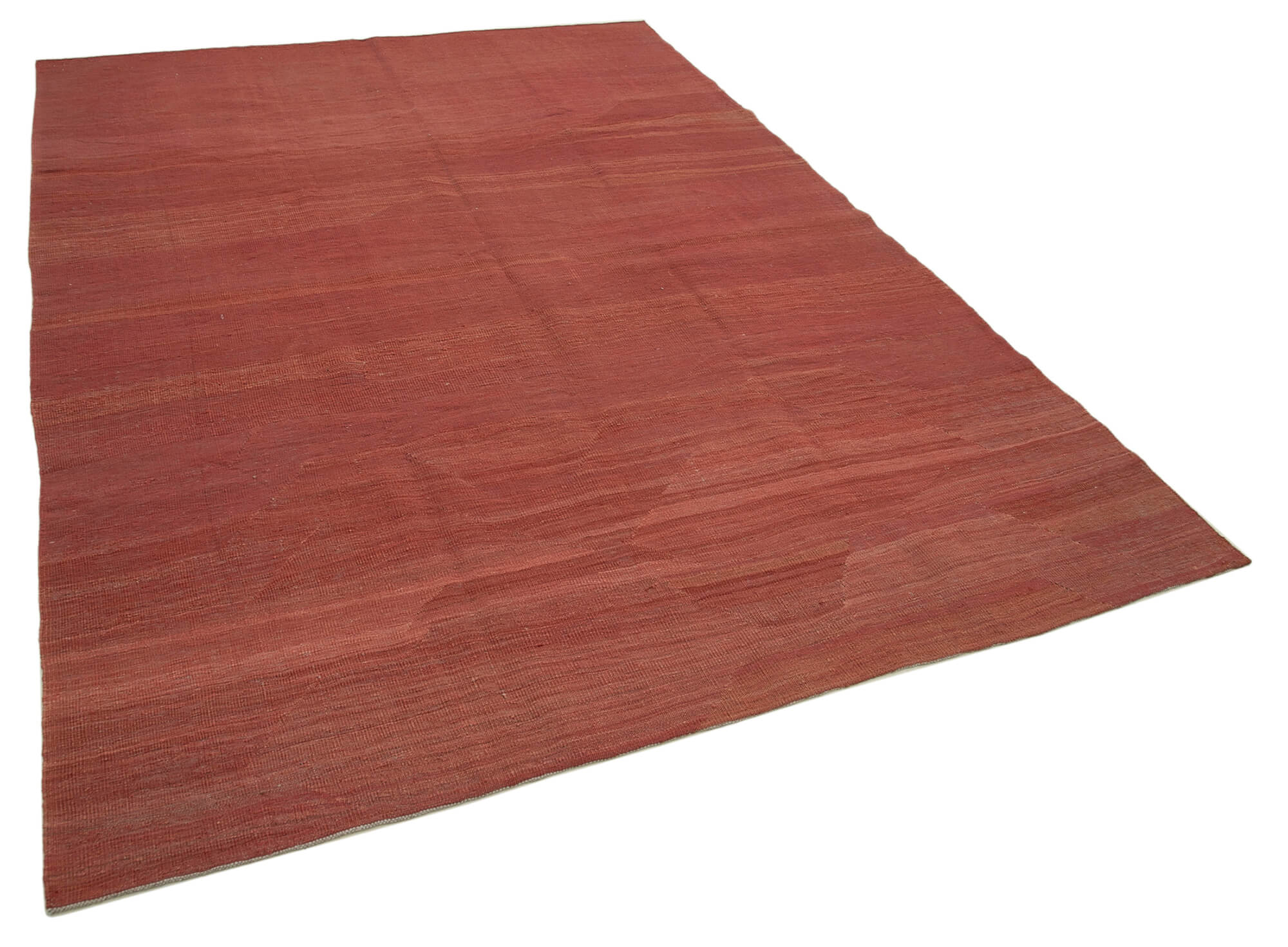 7x9 Red Contemporary Kilim Rug - 30123