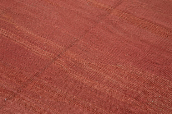 7x9 Red Contemporary Kilim Rug - 30123