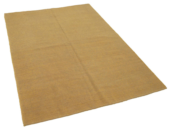 5x7 Yellow Contemporary Kilim Rug - 30134