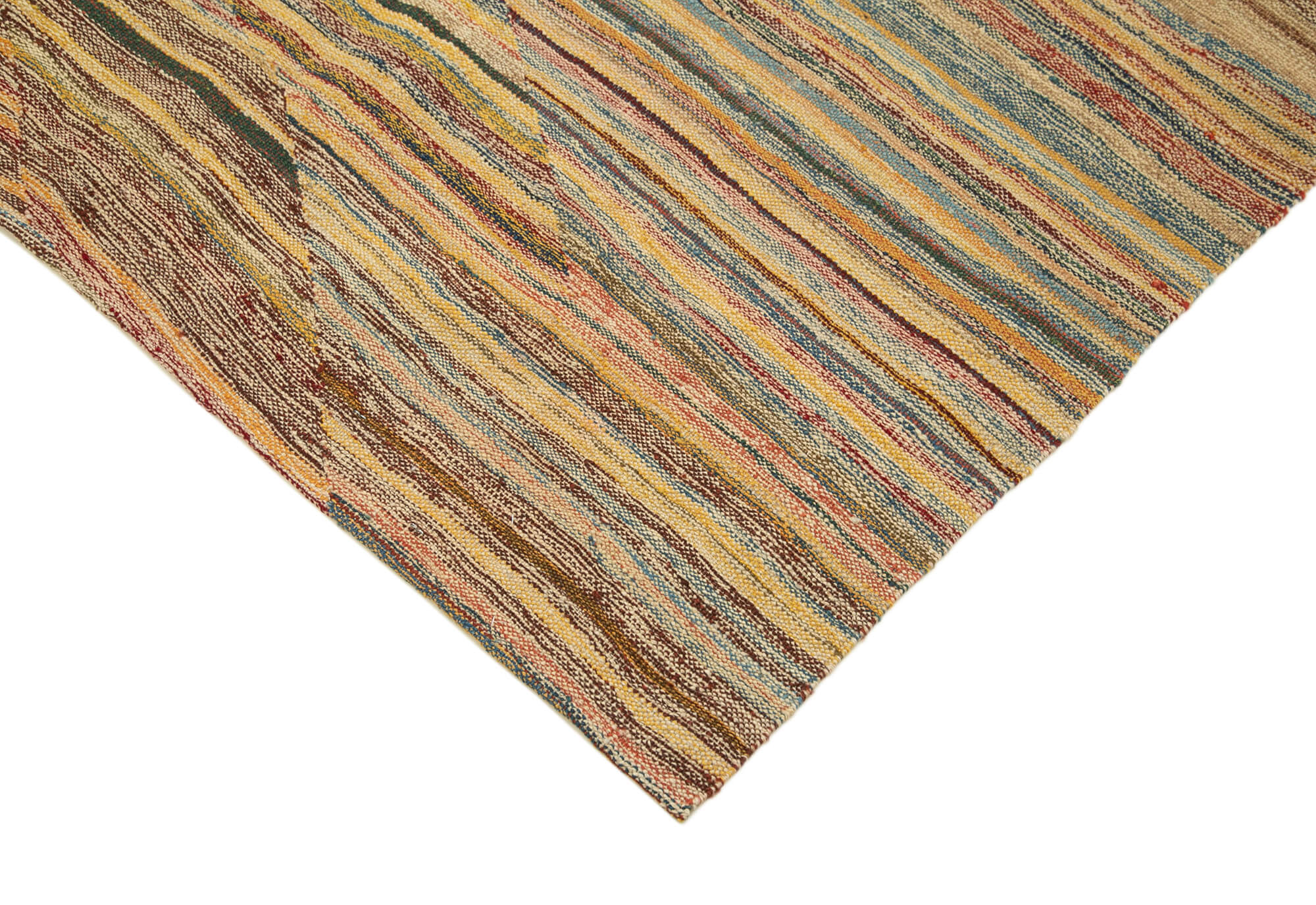 5x8 Yellow Contemporary Kilim Rug - 30141