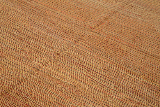 8x11 Orange Contemporary Kilim Rug - 30144