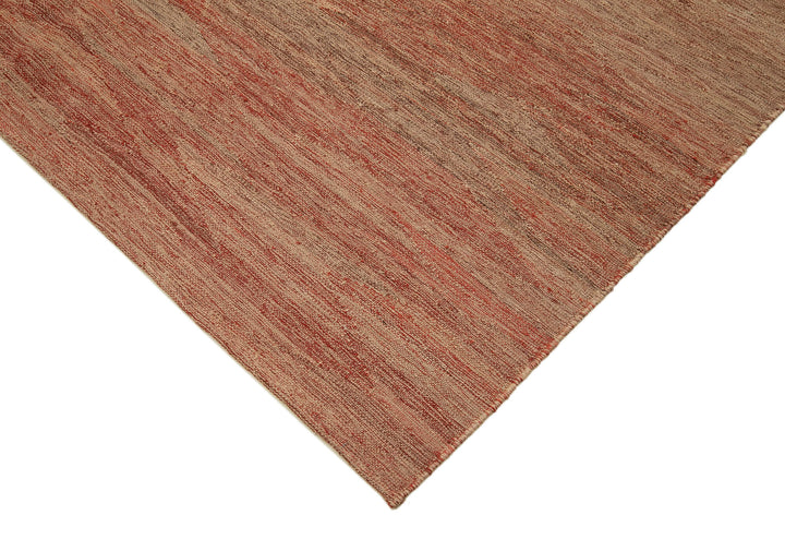 7x10 Red Contemporary Kilim Rug - 30147
