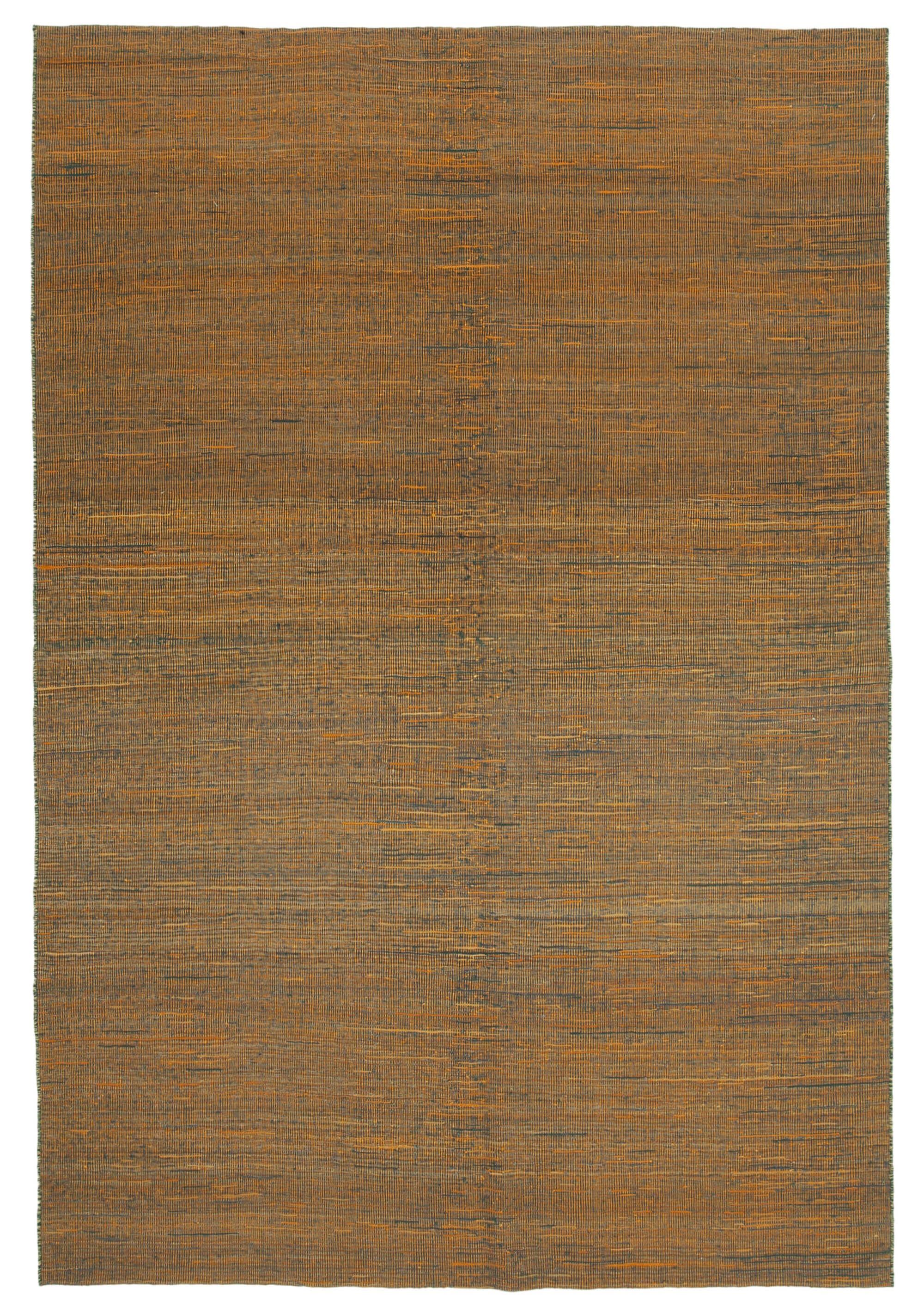 7x10 Orange Contemporary Kilim Rug - 30149