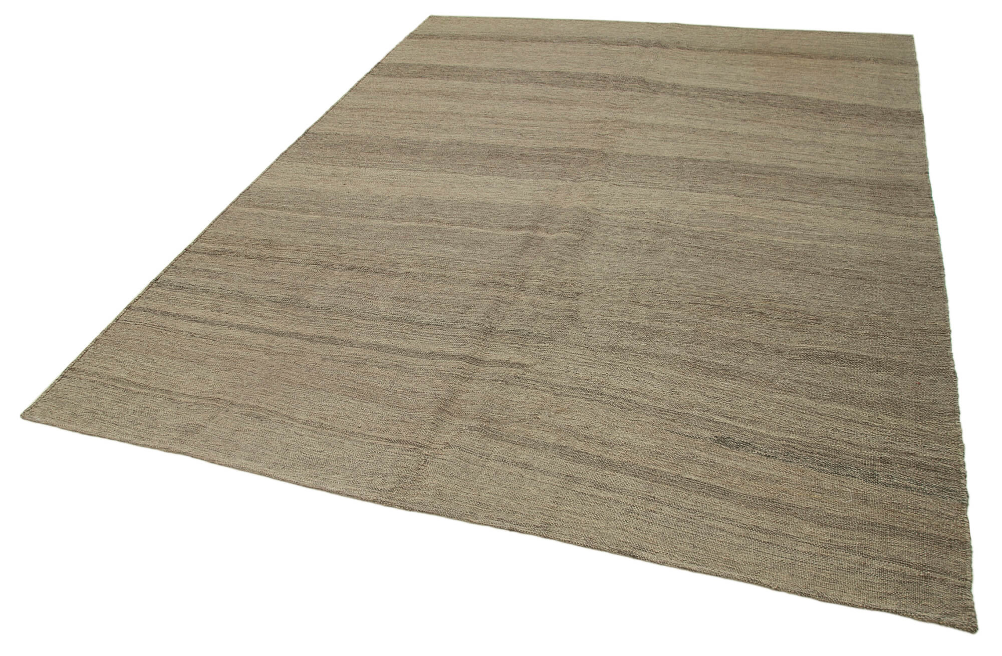 7x9 Beige Contemporary Kilim Rug - 30154